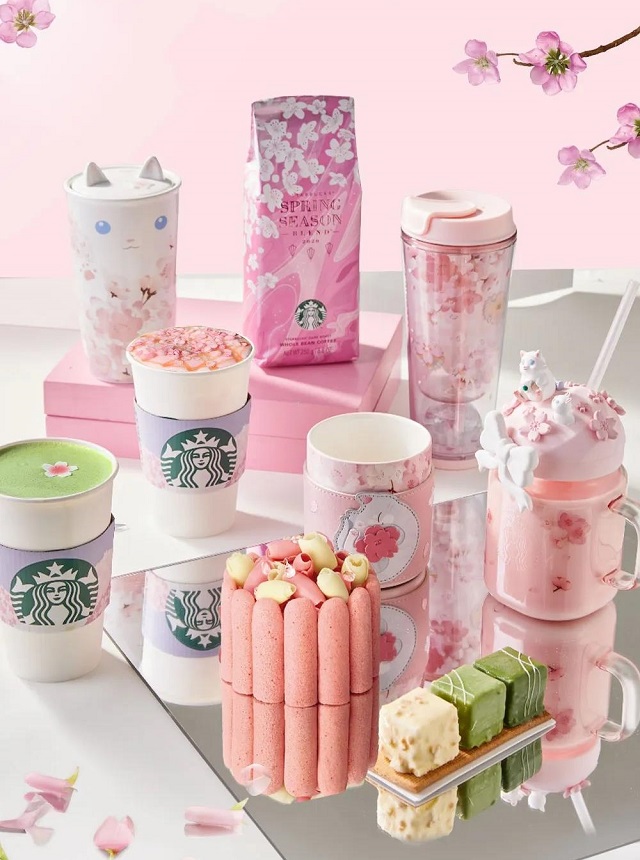 看不到武汉的樱花，可以看看各品牌的樱花限定款