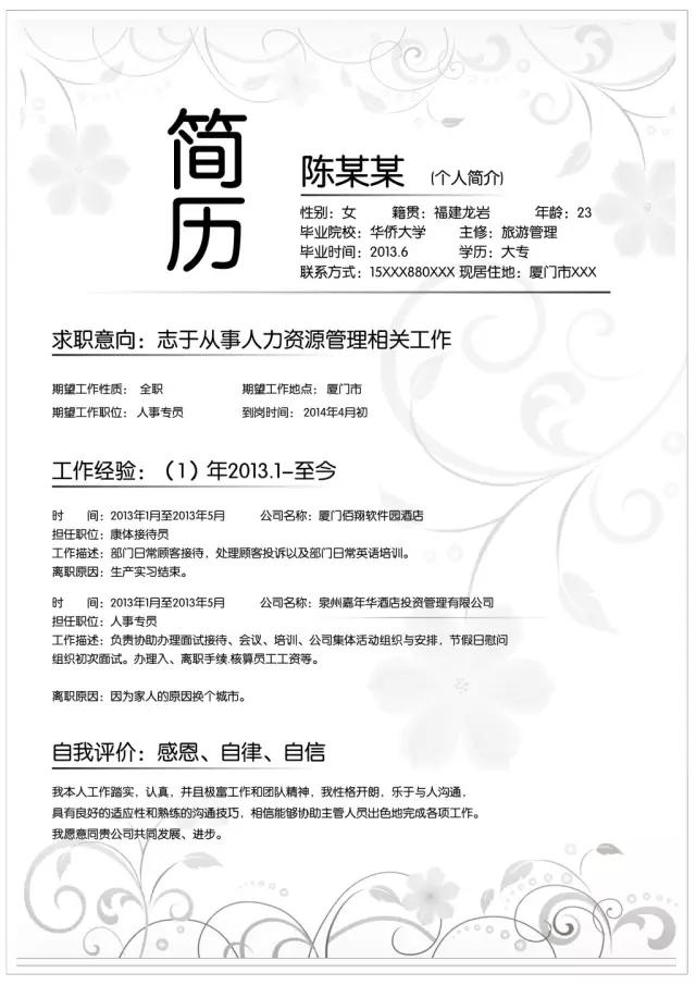 如何制作一份简历模板,史上最全的简历模板求职必备