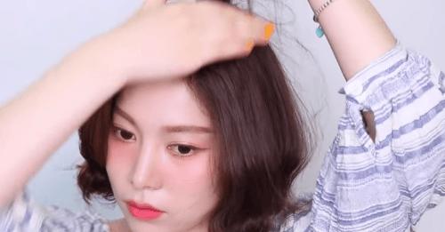 毛晓彤短发发型扎法,毛晓彤复古卷短发适合什么脸型