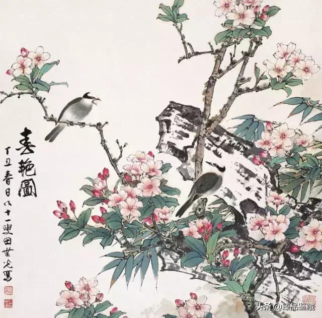工笔大师田世光,工笔画大师田世光画孔雀好美