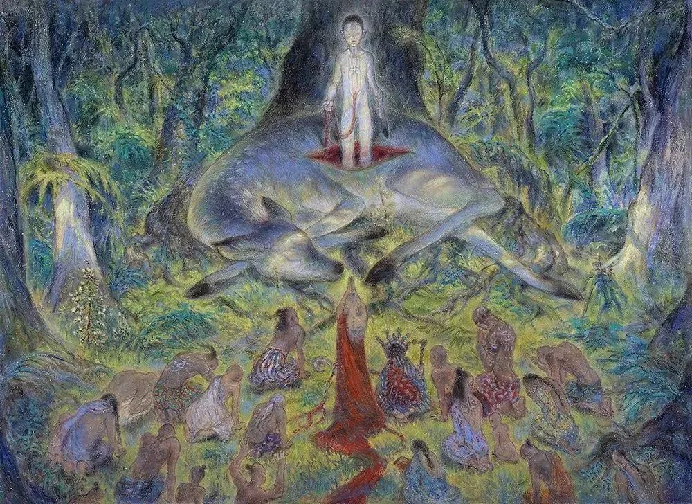 大鱼海棠唯美漫画插画设计,马克笔插画大鱼海棠