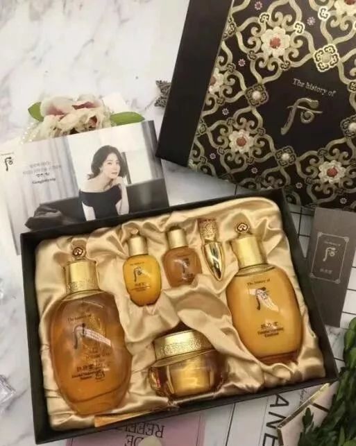 韩国whoo后套盒,韩国whoo后拱辰享套盒6件