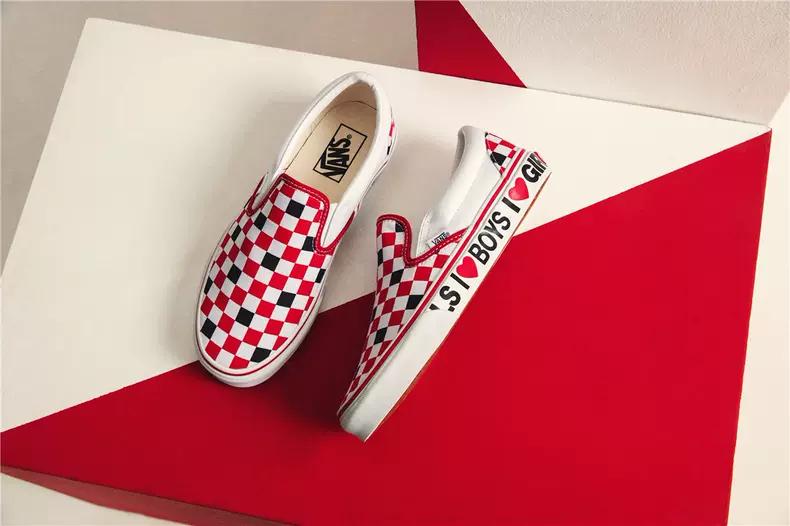 新款vans棋盘格,vans情人节棋盘格搭配