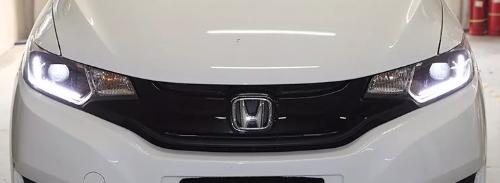 本田型格改装大灯最佳案例,许格飞度改装