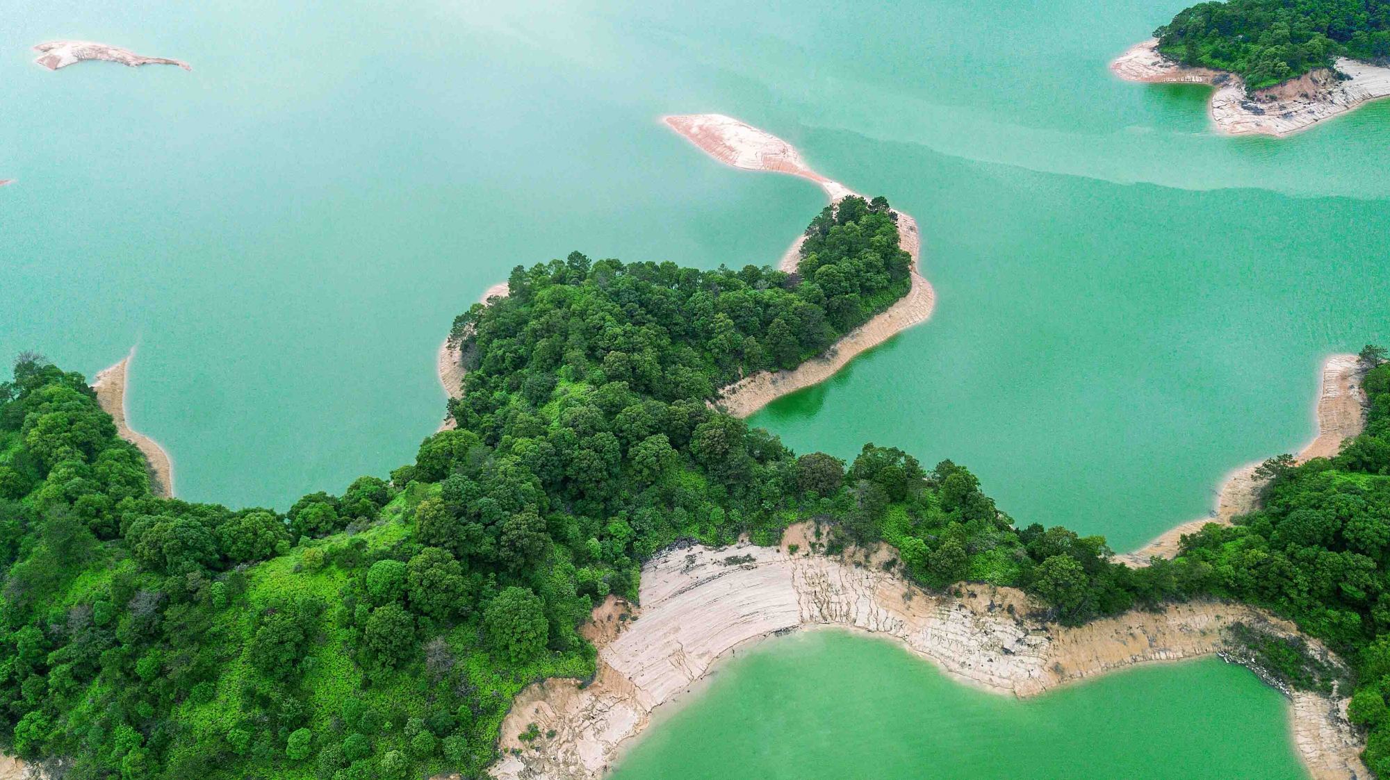 万绿湖美景拍摄,航拍万绿湖风景视频