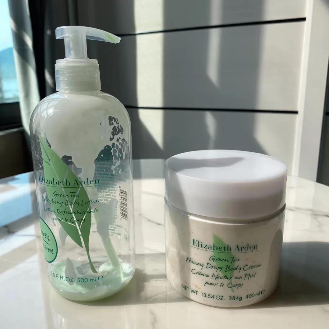 伊丽莎白雅顿身体乳绿茶500ml,伊丽莎白雅顿绿茶身体乳和润体霜