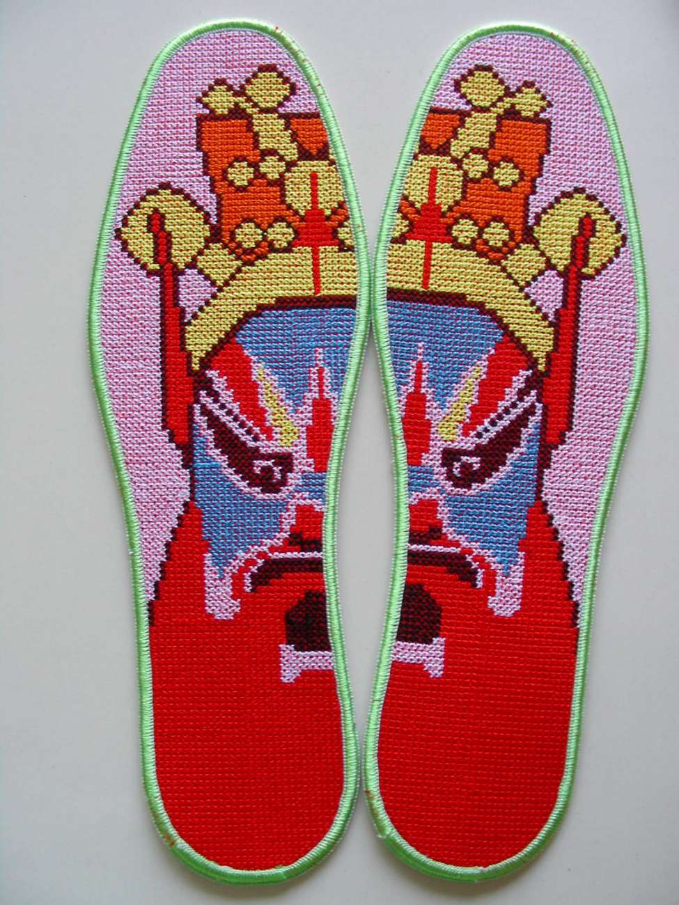 好看刺绣鞋垫花样图案大全,手工刺绣鞋垫花样初学者