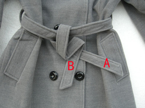 大衣背后蝴蝶结最简单打法慢动作,大衣腰带系法钻石结慢动作教程