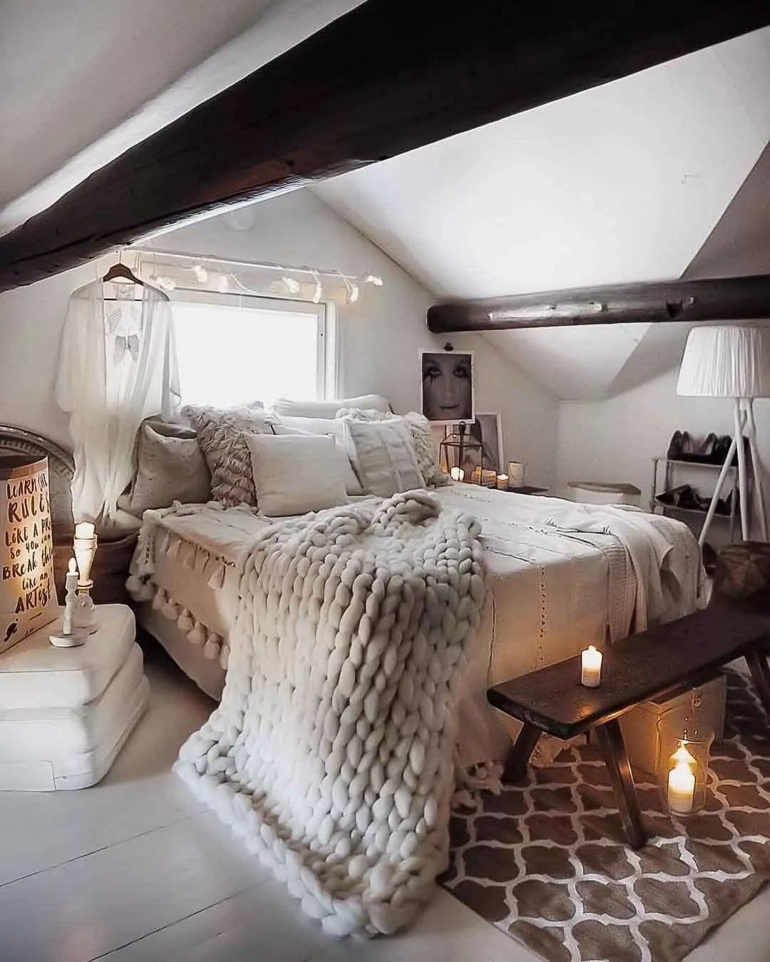 冬天取暖，卧室要选对抱枕、地毯，30张ins美图拿去抄