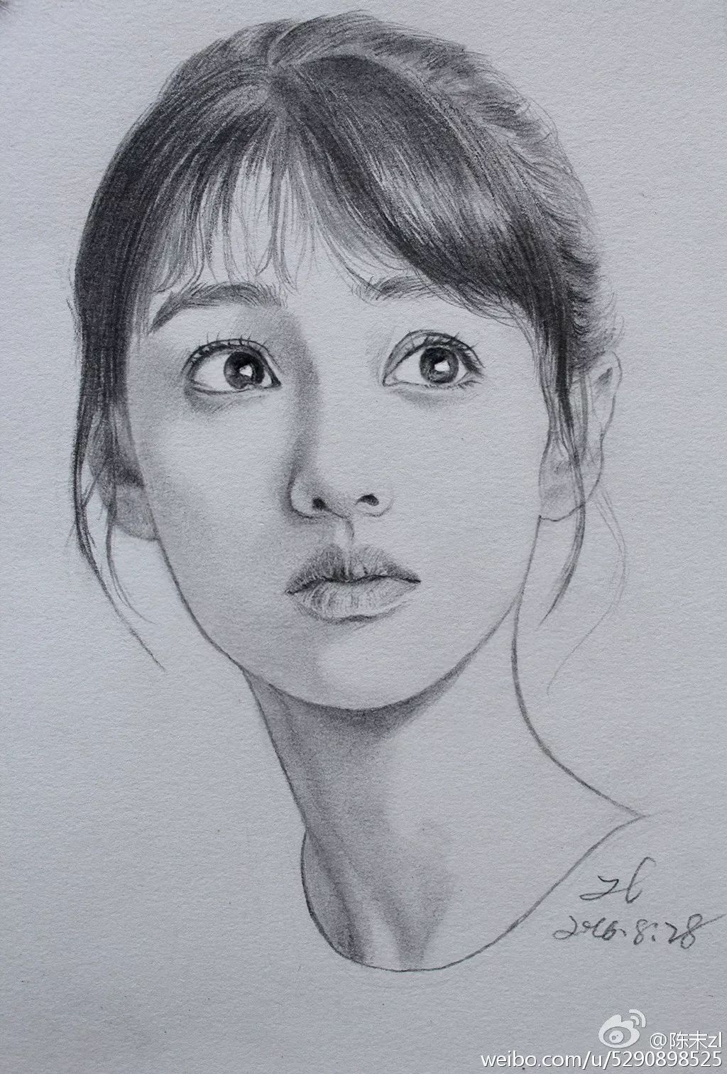 大学没毕业，95后妹纸用一支铅笔就撩到了范冰冰！这...