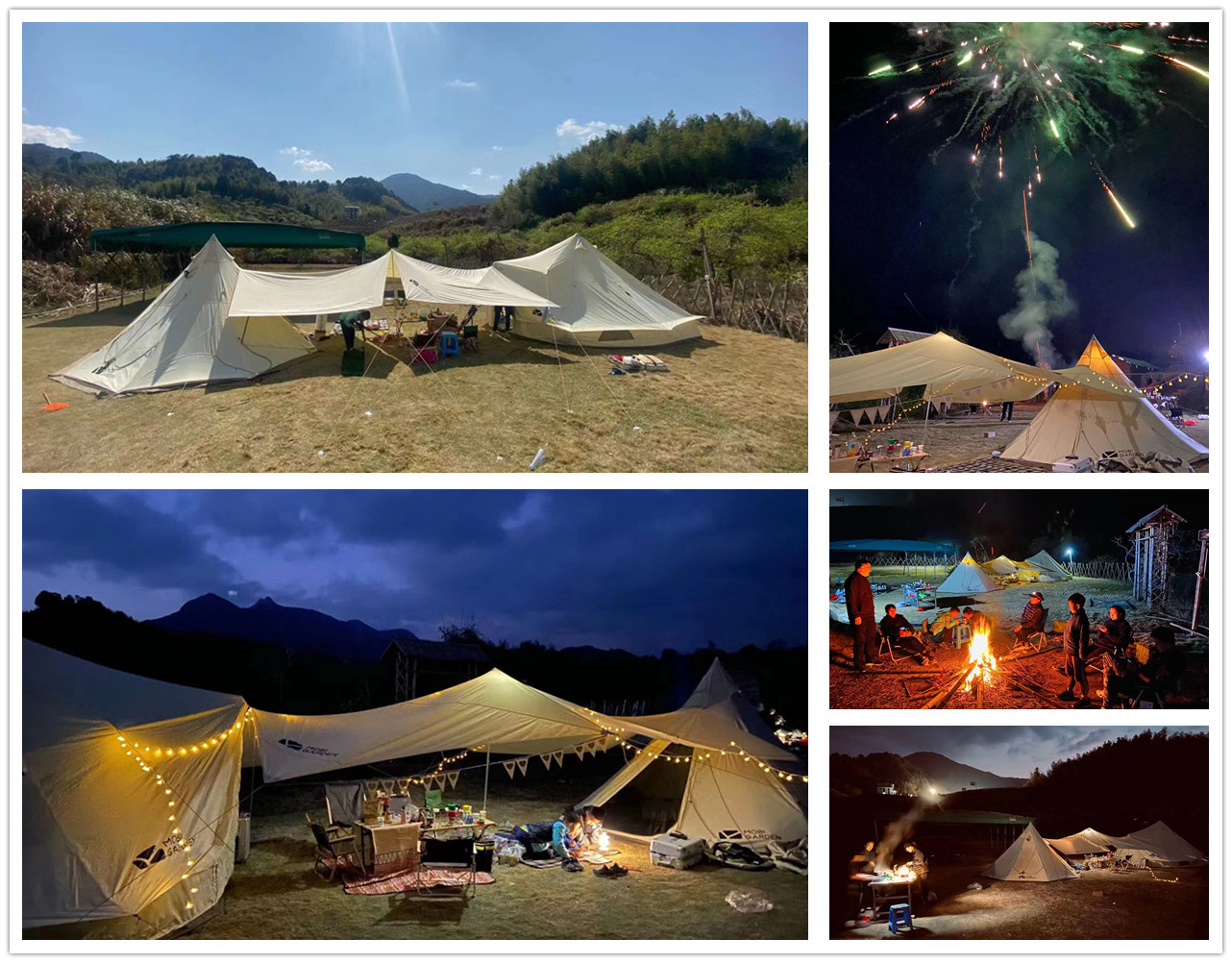 从化溪头村露营帐篷,广州营地轻奢帐篷哪种好