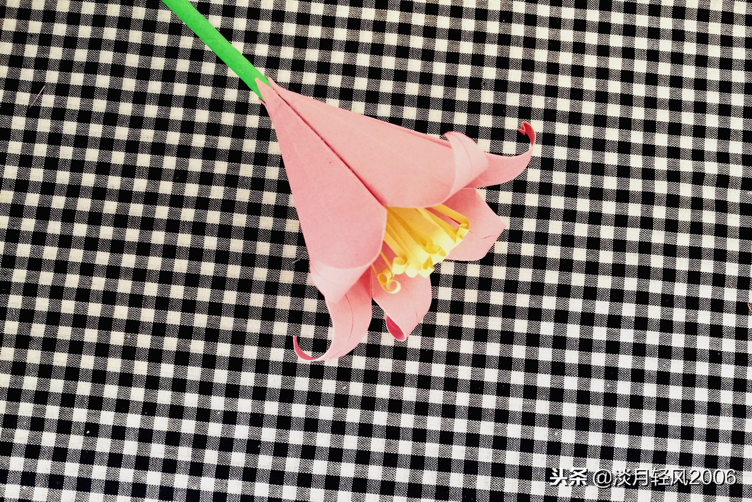 手工百合花制作幼儿园,百合花幼儿手工