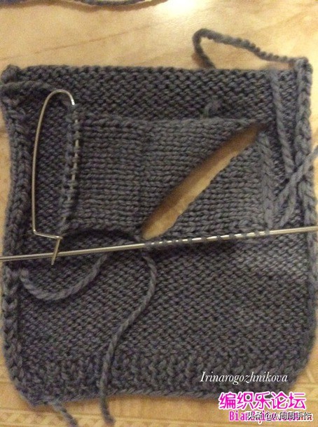 手编毛衣口袋针法,最简单棒针开口袋教程