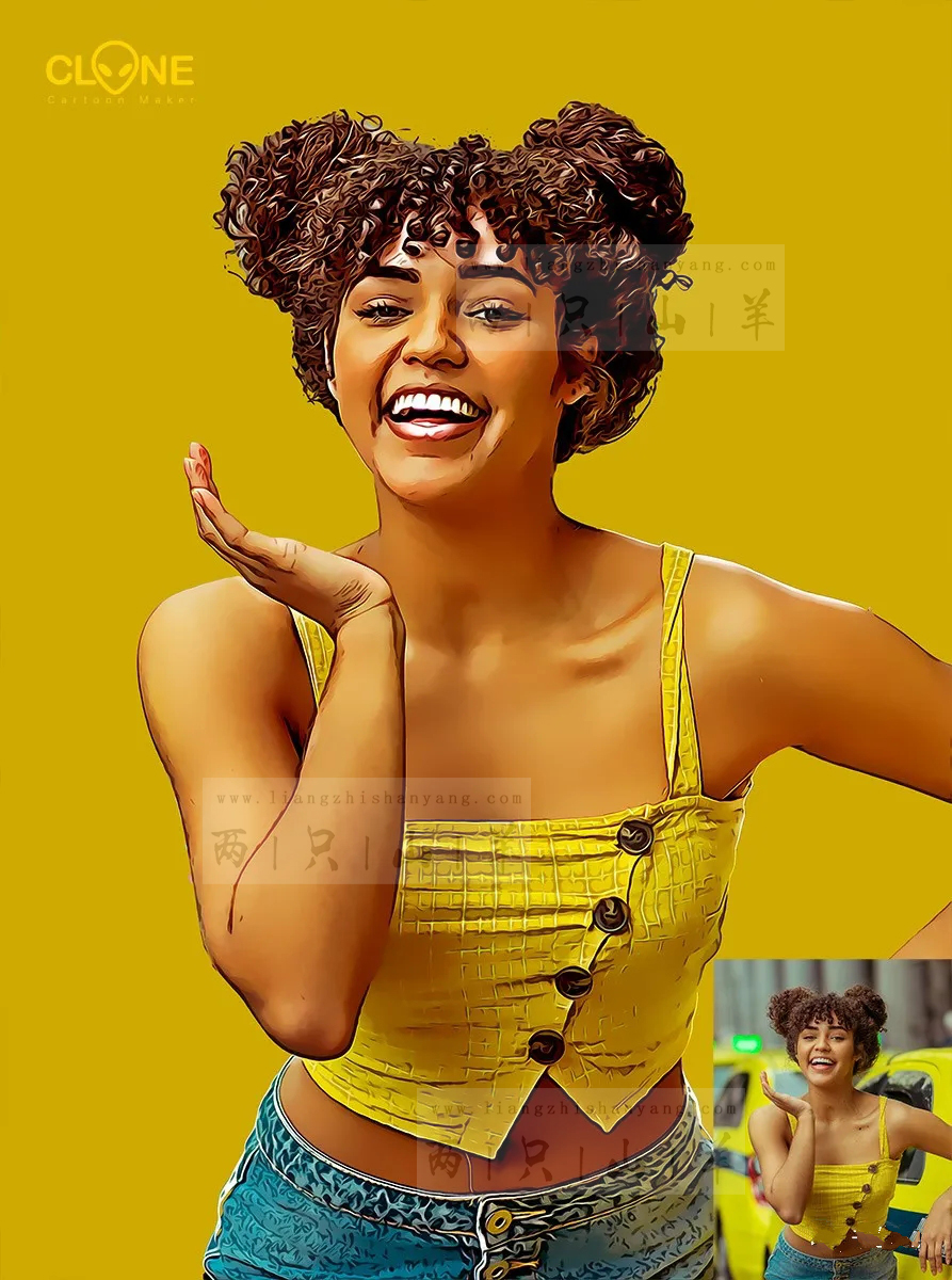 照片变卡通画一键生成,照片一键变成卡通漫画