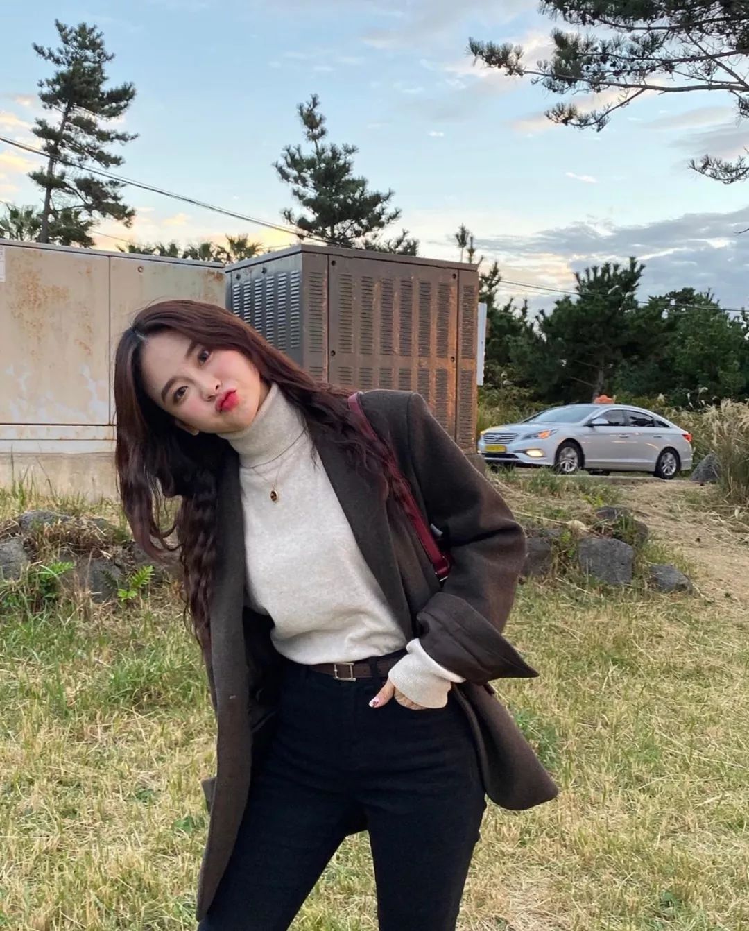 外套+小高领，时髦又保暖