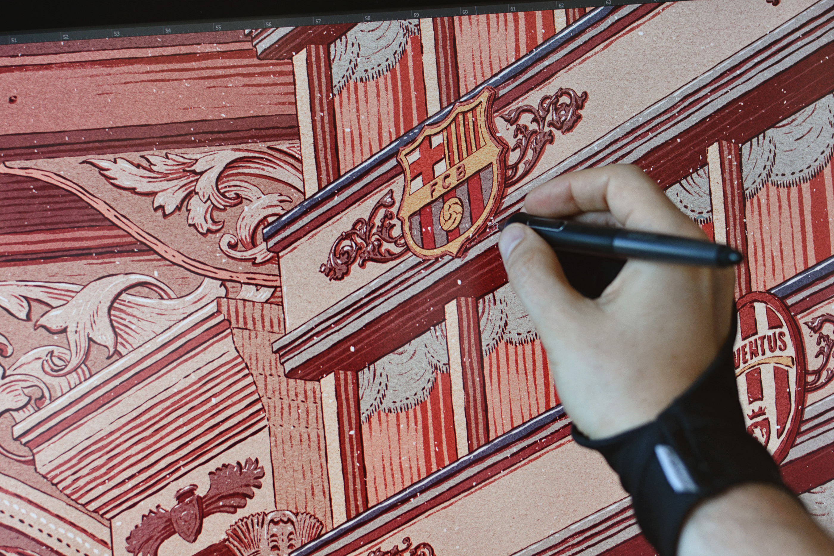 关于足球的手绘画,手绘足球比赛