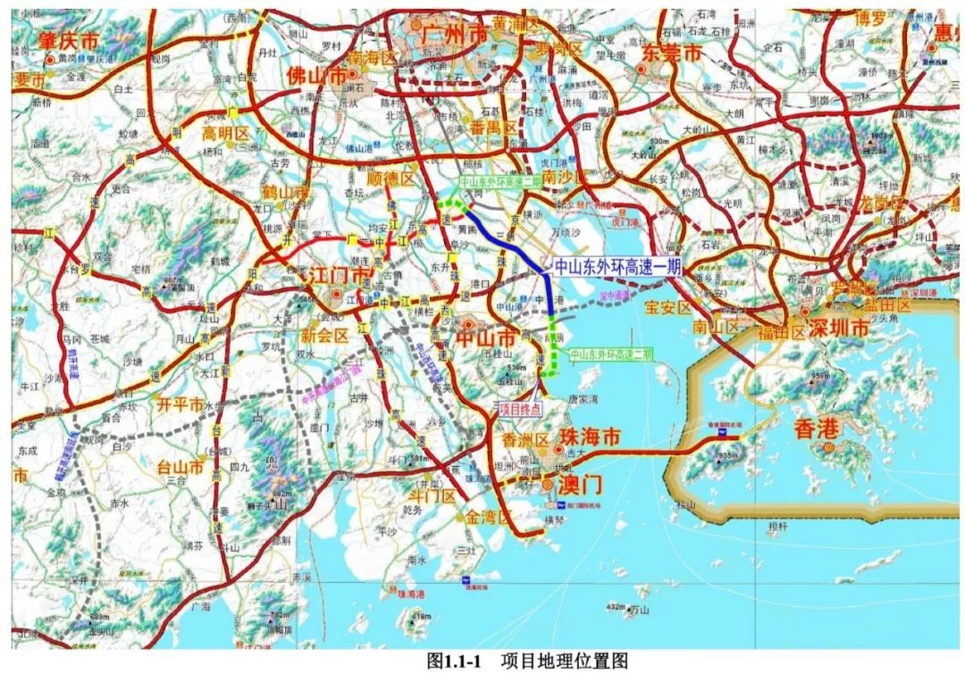 深中通道高速规划,东部外环高速何时动工