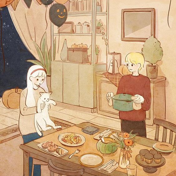 韩国插画师的插画,韩国插画师sillui的作品