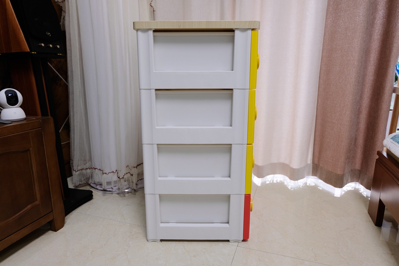 儿童房的小物件，IRIS爱丽思迪士尼米奇维尼塑料抽屉柜