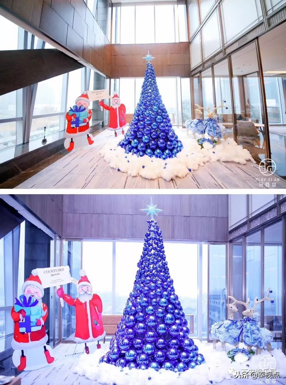 西安圣诞好看又好吃的餐厅,西安圣诞美陈