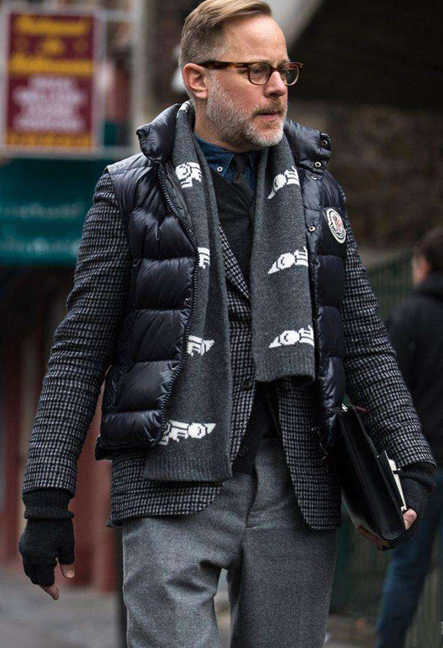 潮男羽绒背心,时尚羽绒背心马甲外套穿搭男士