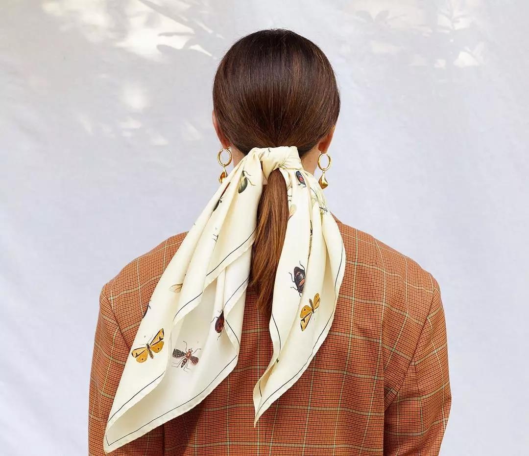 一学就会的丝巾五种系法,大长款丝巾的花样系法大全