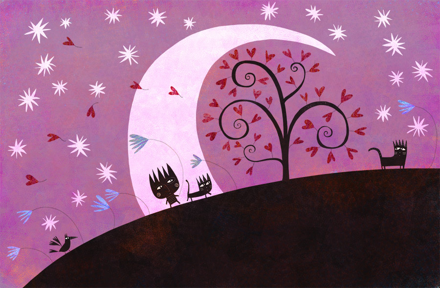 超有爱儿童插画临摹集,充满童趣的节日插画作品