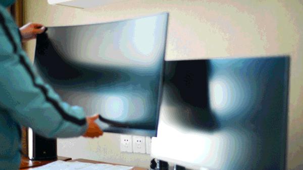 电脑显示器双屏上下支架推荐,显示器桌面挂式两用支架