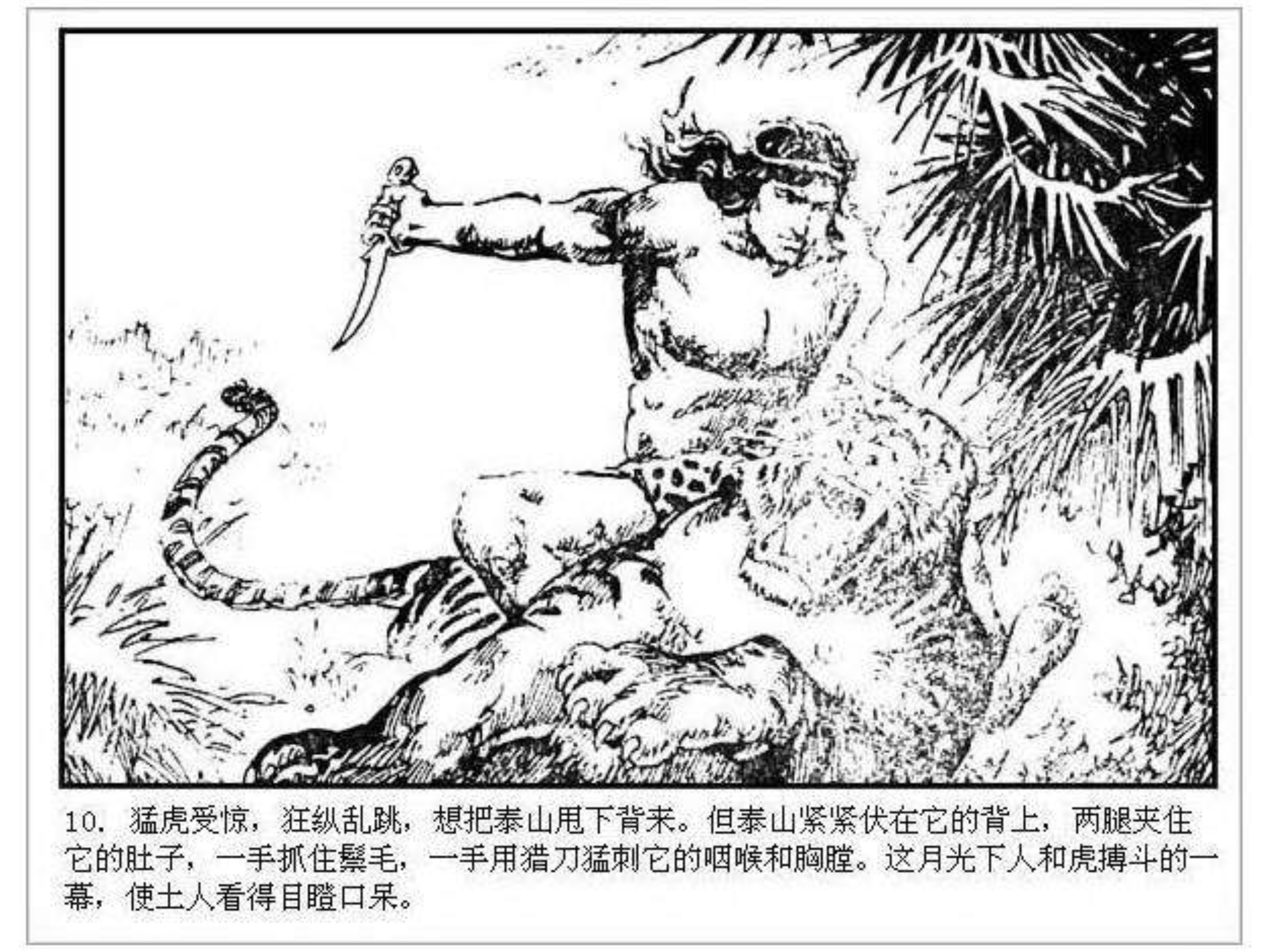 人猿泰山卡通画,连环画泰山凯旋钱贵荪绘