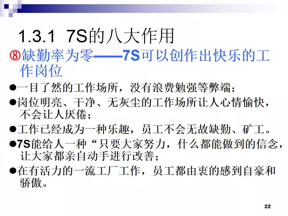 PPT分享|7S现场管理如何有效提高工作效率？