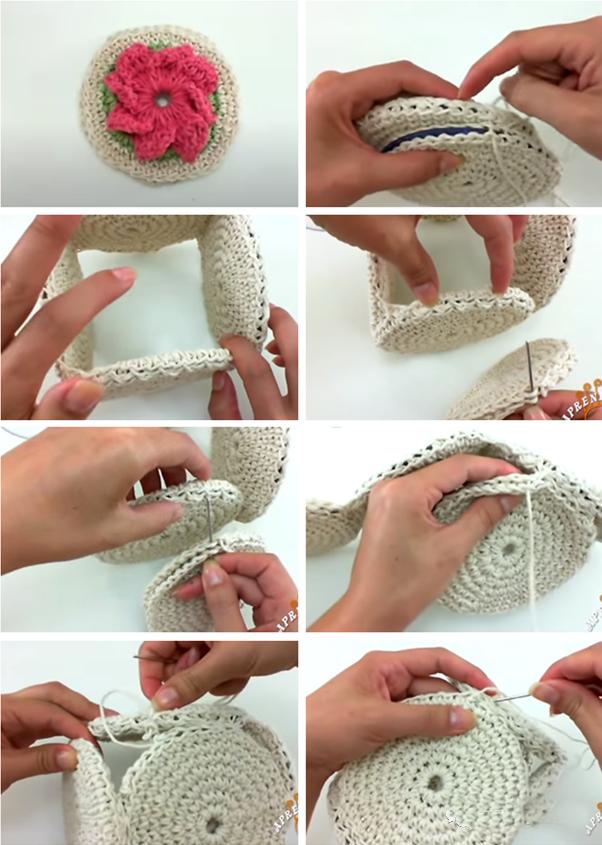 废旧光盘钩针收纳,可以钩什么物件好看又实用