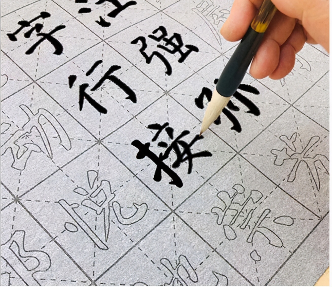 毛笔楷书颜体三字经字帖,颜体三字经行书书法作品