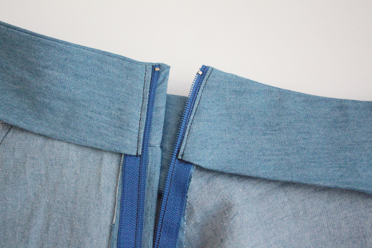 怎么把裙子后面的拉链改成绑带,裙子侧边怎么装拉链最简单方法