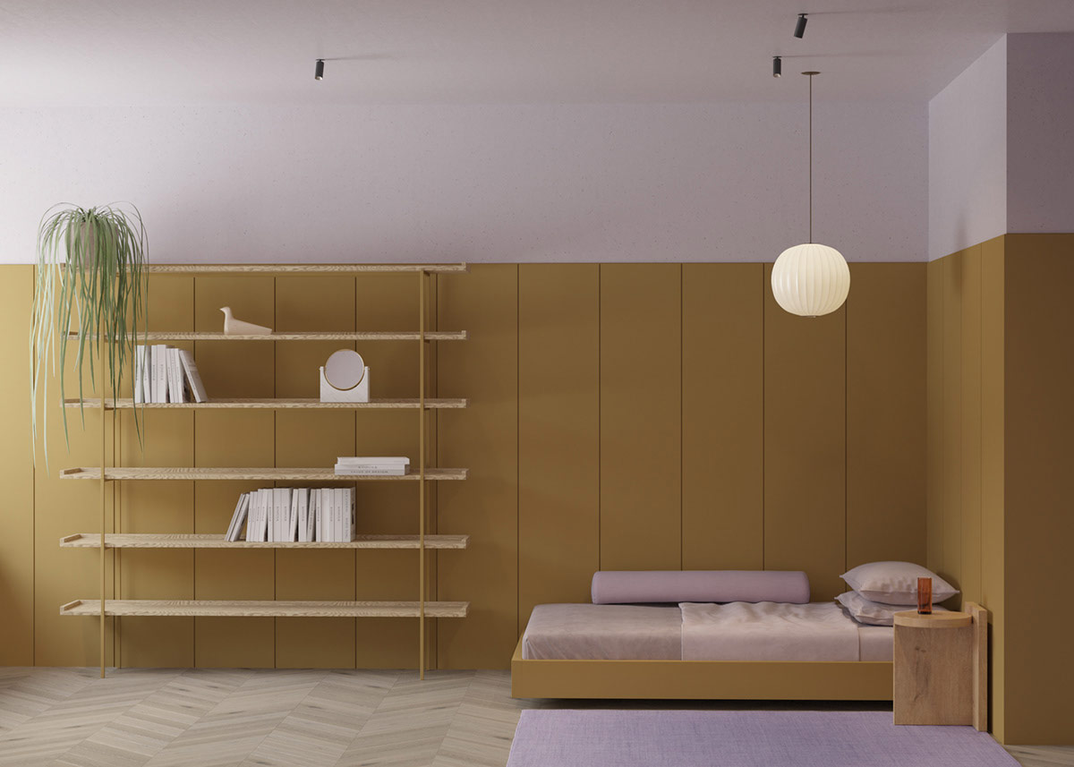 色彩质感强的室内设计,色彩主义室内设计