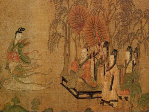 古时皇帝的后面为什么有人拿扇子,古代皇帝后面两位举扇子是何意