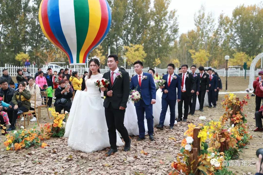 淄博高青婚礼红旗车队,高青国井南苑婚礼