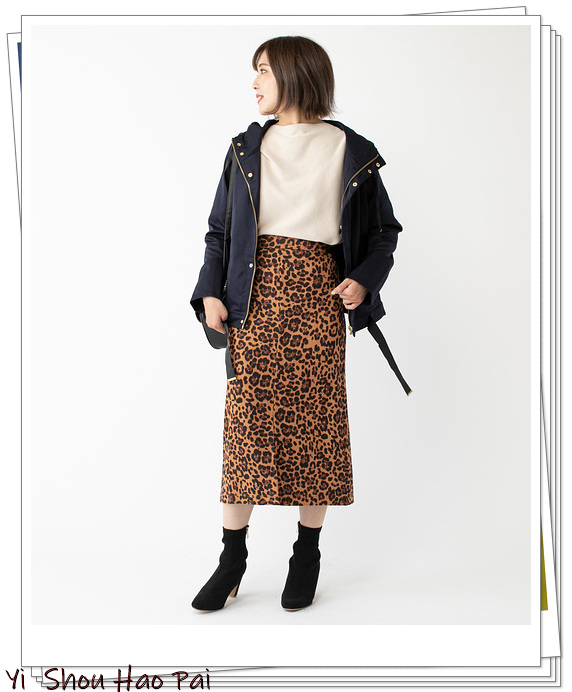 豹纹裙半身裙搭配春天,豹纹半身裙怎么搭配上衣