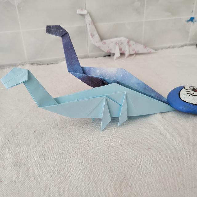 可爱的折纸小恐龙图解教程