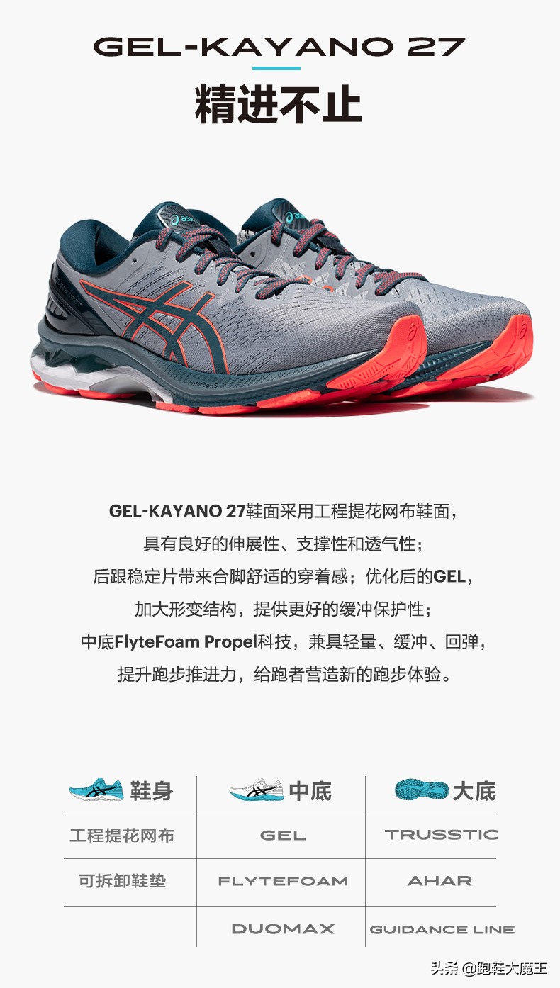 asicsgel-kayano27测评,asics稳定类跑鞋