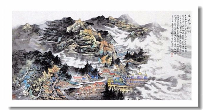 李向鸿山水画精品欣赏,李雁飞写意山水画
