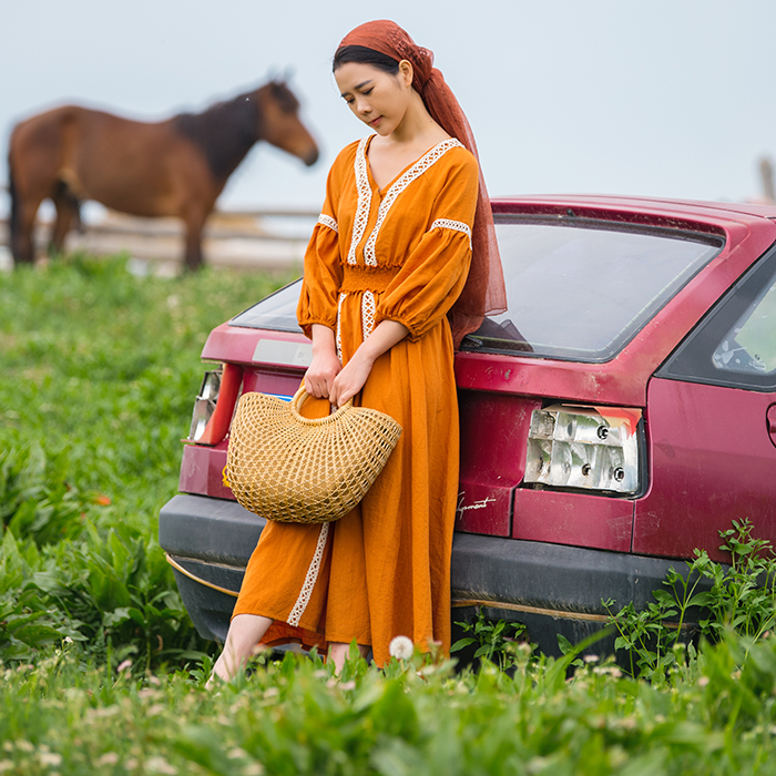 五一出游少穿什么裙子,适合五一出游的度假风连衣裙