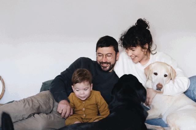 一家三口、猫狗双全，94㎡宜家风，爱了