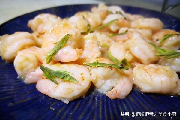 正宗的龙井虾仁,简单的龙井虾仁