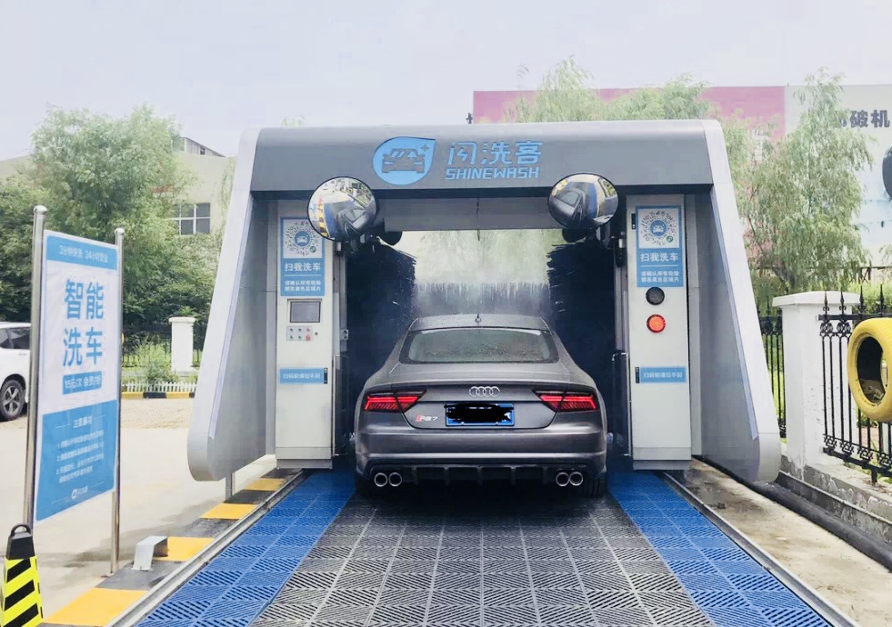 无人智能洗车新模式,无人智能洗车未来前景