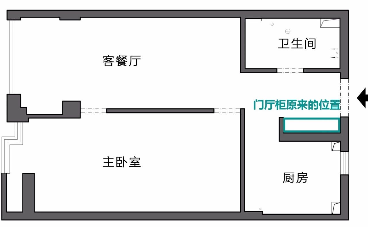 门厅改多功能房间,鞋柜旁开放式厨房怎么设计