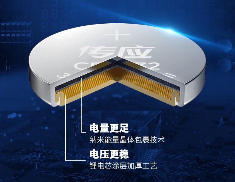 汽车智能钥匙纽扣电池,高品质汽车钥匙电池