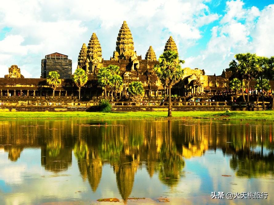 柬埔寨暹粒机场到吴哥窟,柬埔寨暹粒市的吴哥窟