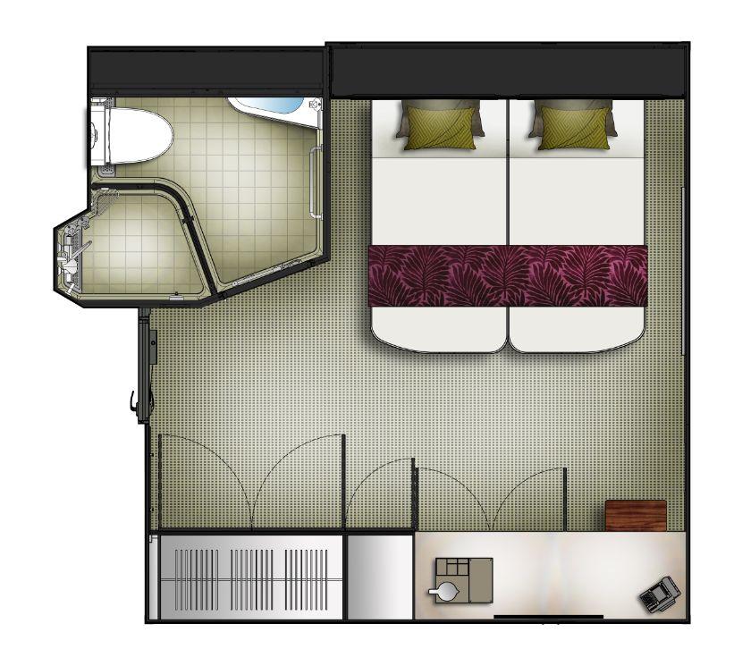 世界梦号邮轮全图,全球最大海上超级城堡