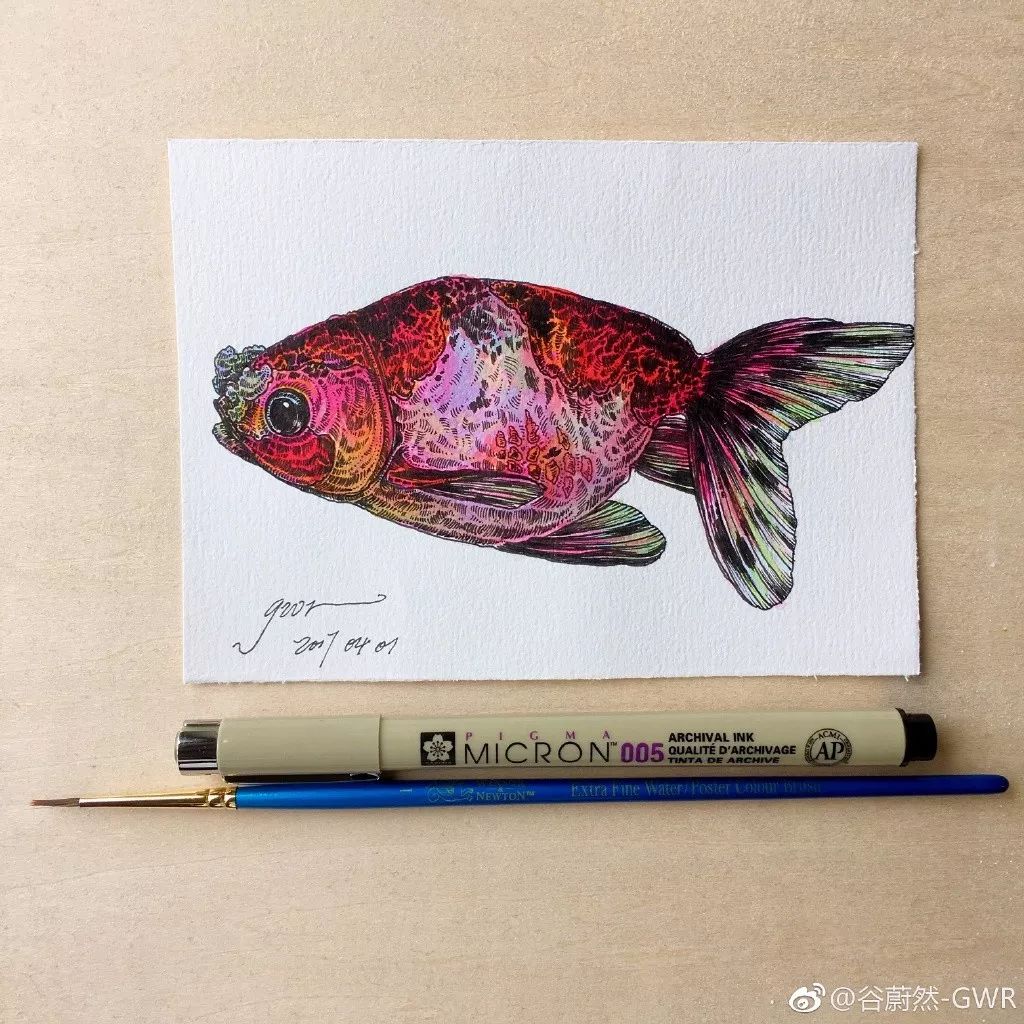 简单针管笔手绘花,简单易学针管笔手绘