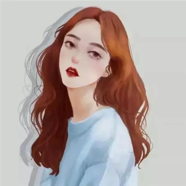 手绘漫画小清新情侣头像,唯美漫画女头像可爱小清新手绘